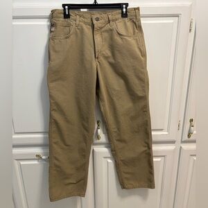 Carhartt Fire Resistant Cat 2 Original Fit Tan Khaki Brown Pants Men's 34X30